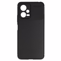 Vennus Carbon Elite viedtālruņa apvalks Xiaomi Redmi Note 12 5G/Poco X5 Melns