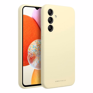 ROAR viedtālruņa apvalks CLOUD SKIN SAMSUNG A14 4G / A14 5G gaiši dzeltens