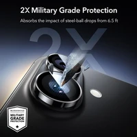 ESR Armorite kameras vāciņš iPhone 16 / 16 Plus / 17 - melns