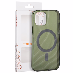 „Tecto Shield Desert Mag“ vāciņš modelim iPhone 12 / 12 Pro 6,1", tumši olīvzaļš