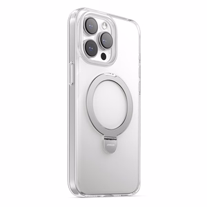 Магнитный защитный чехол с держателем Joyroom JR-BP004 для iPhone 15 Pro (прозрачный)