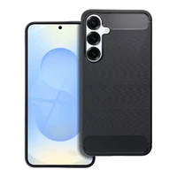 Oglekļa šķiedras apvalks viedtālrunim SAMSUNG S25 Plus - melns