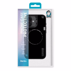 Benks Dynamic Minimālistiskais viedtālruņa apvalks Iphone 16 melns
