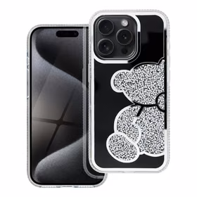 TEDDY BEAR viedtālruņa apvalks IPHONE 16 sudraba