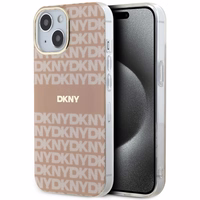 DKNY IML Mono un svītras Magnētiskais viedtālruņa apvalks iPhone 15 / 14 / 13 - rozā