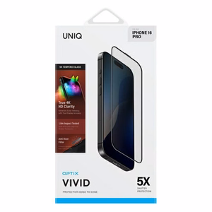 Uniq Optix Vivid aizsargstikls ar aplikatoru iPhone 16 Pro