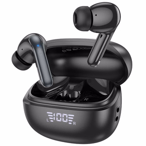 Bezdvadu Bluetooth austiņas TWS ANC + ENC EQ5 melnās