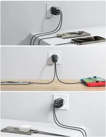 Joyroom JR-TCF13 tīkla lādētājs USB-C / USB-A 25W SFC / PPS / PD - melns