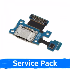 Uzlādes ports saderīgs ar Samsung T705 Tab S 8.4'' ar flexo / sudrabs (Service Pack)