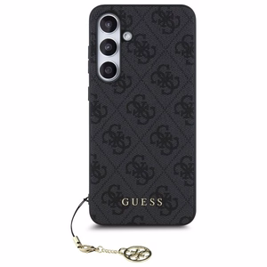 Guess GUHCS24FEGF4GGR S24 FE S721 pelēks/pelēks cietais apvalks 4G Piekariņu Kolekcija