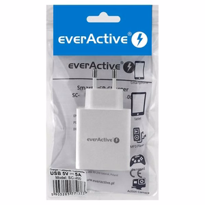 lādētājs EVERACTIVE SC-400 4 x USB 5A balts