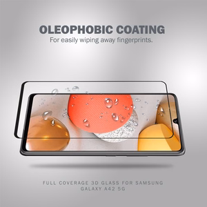 Crong 3D Armor Glass Full Glue 9H rūdīta stikla ekrāna aizsargs Samsung Galaxy A42 5G