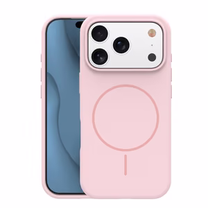 Silicone Thin Mag maciņš iPhone 17 Pro Max 6,9" gaiši rozā