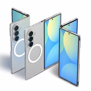 Spigen AirSkin MagFit maciņš modelim Samsung Galaxy Z Fold 8 Ultra – caurspīdīgs ar baltu krāsu