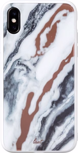 Laut MINERAL GLASS vāciņš ierīcei iPhone XS Max, minerālu balts