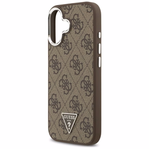 GUESS viedtālruņa apvalks (m) IPHONE 17 ar MagSafe saderīgs PU 4G W/Triangle Logo SL - brūns