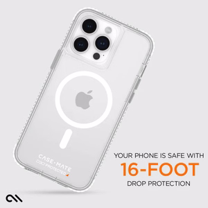 Case-Mate Ultra Tough+ D3O MagSafe vāciņš ierīcei iPhone 15 Pro Max, caurspīdīgs