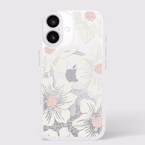 Kate Spade New York Liquid Glitter MagSafe - Case for iPhone 16 (Hollyhock Floral)