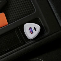 FORCELL F-ENERGY Carbon CC50-1A1C automašīnas lādētājs Type C + USB A PD QC3.0 3A 38W balts