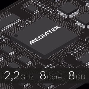Krüger&Matz KM1078S planšetdators 8 GB RAM 256 GB Octa-Core (10,95") Wi-Fi 5 (802.11ac) Android 15