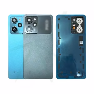 Aizmugurējais vāciņš Saderīgs ar Xiaomi Poco X5 Pro 5G / Astral Melns / (ar camera lens) / HQ