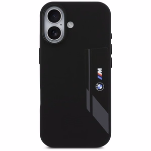 BMW M Silicon Vertical Logo MagSafe macins iPhone 17 - melns