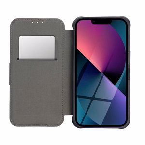 RAZOR grāmatas tipa viedtālruņa apvalks IPHONE 16 Plus melns