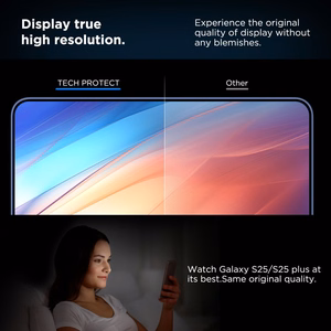 Tech-Protect Quick Set+ rūdītais stikls Samsung Galaxy S25 - caurspīdīgs