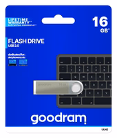GOODRAM UUN2 pendrive - 16GB USB 2.0 sudrabains