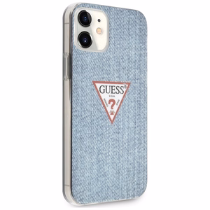 Guess GUHCP12SPCUJULLB iPhone 12 mini 5.4" синий/светло-синий жёсткий чехол Jeans Collection
