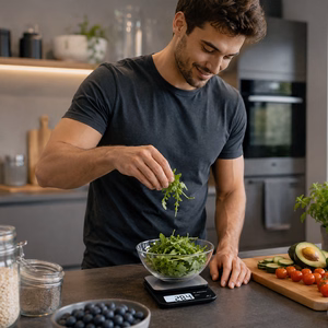 Wozinsky WAK-2252 kitchen scale with large LCD display, up to 5 kg – black