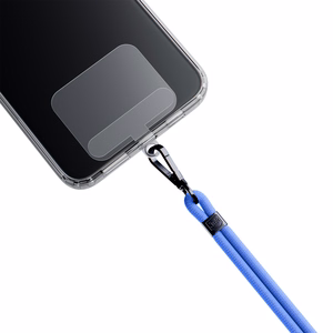 3mk EasyClip tālruņa aukliņa, zila (melnas krāsas furnitūra)