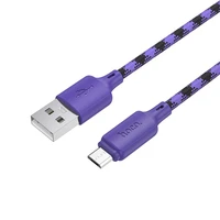 Kabelis USB A uz Micro USB Hoco 2,4A 1 m X116 gradienta violeta