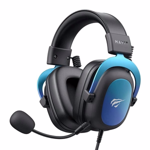 Spēļu bluetooth austiņas Havit H2002U Pro (melni zilas)