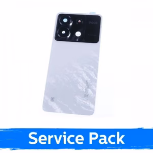 Aizmugurējais vāks saderīgs ar Xiaomi Poco X6 5G / balts / (Service Pack)