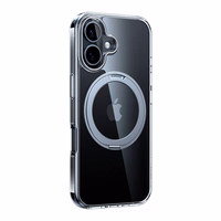 Torras Ostand Pro viedtālruņa apvalks iPhone 16 Plus (Caurspīdīgs)