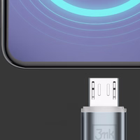 3mk Hyper Cable N-SERIES USB-A / MicroUSB 1m 5V/2.4A 12W kabelis - balts