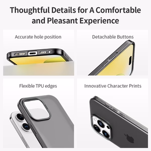 Rock Matte sērijas magnētiskais viedtālruņa apvalks Iphone 16 melns