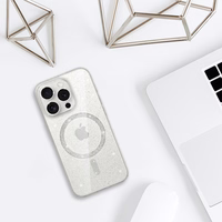 Mirdzošs magnētiskais viedtālruņa apvalks Iphone 16e caurspīdīgs