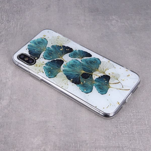Zelta Glam viedtālruņa apvalks Samsung Galaxy S21 lapas
