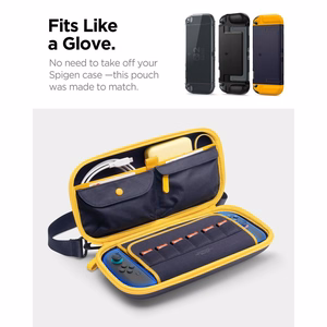 Spigen Nano Pop Pro macins priekš Nintendo Switch 2 - Tumši zils un dzeltens