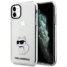 Karl Lagerfeld Ikonik Choupette Apvalks iPhone 11 / Xr - Caurspīdīgs