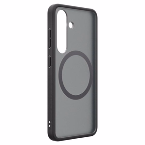 Spigen Capella GP-FPS931PGBJW silikona viedtālruņa apvalks ar MagFit magnētisko gredzenu Samsung Galaxy S25 - melns
