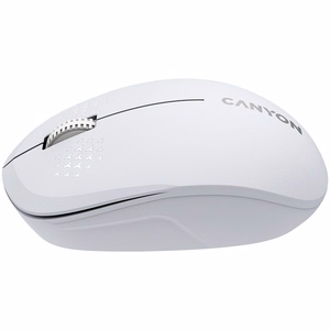 CANYON MW-04 abām rokām piemērota bezvadu BT pele, 1200 dpi, balta