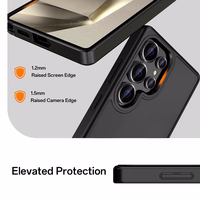 Rock Guard Touch Matte Series viedtālruņa apvalks Samsung Galaxy S25 melns