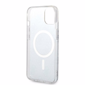 Komplekts Guess GUBPP14MH4EACSB apvalks + lādētājs iPhone 14 Plus 6.7" zils/zils cietais apvalks 4G Print Magnētiskais