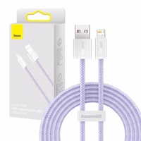 Baseus Dynamic kabelis USB uz Lightning, 2.4A, 2m (violets)
