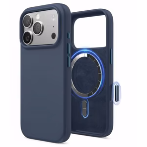 Maciņš "TM MagSafe Silicone" iPhone 17 / Tumši zils /