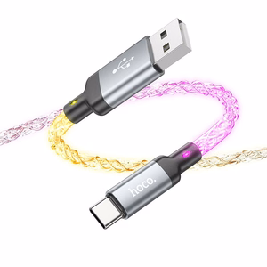 Кабель USB A to USB C Hoco 3A 1 м U112 серый