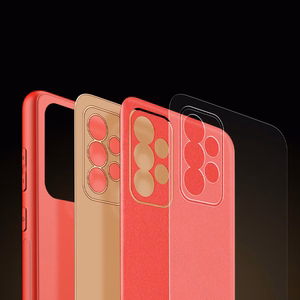 Dux Ducis Yolo elegants apvalks no mīksta TPU un PU ādas Samsung Galaxy A72 4G sarkans